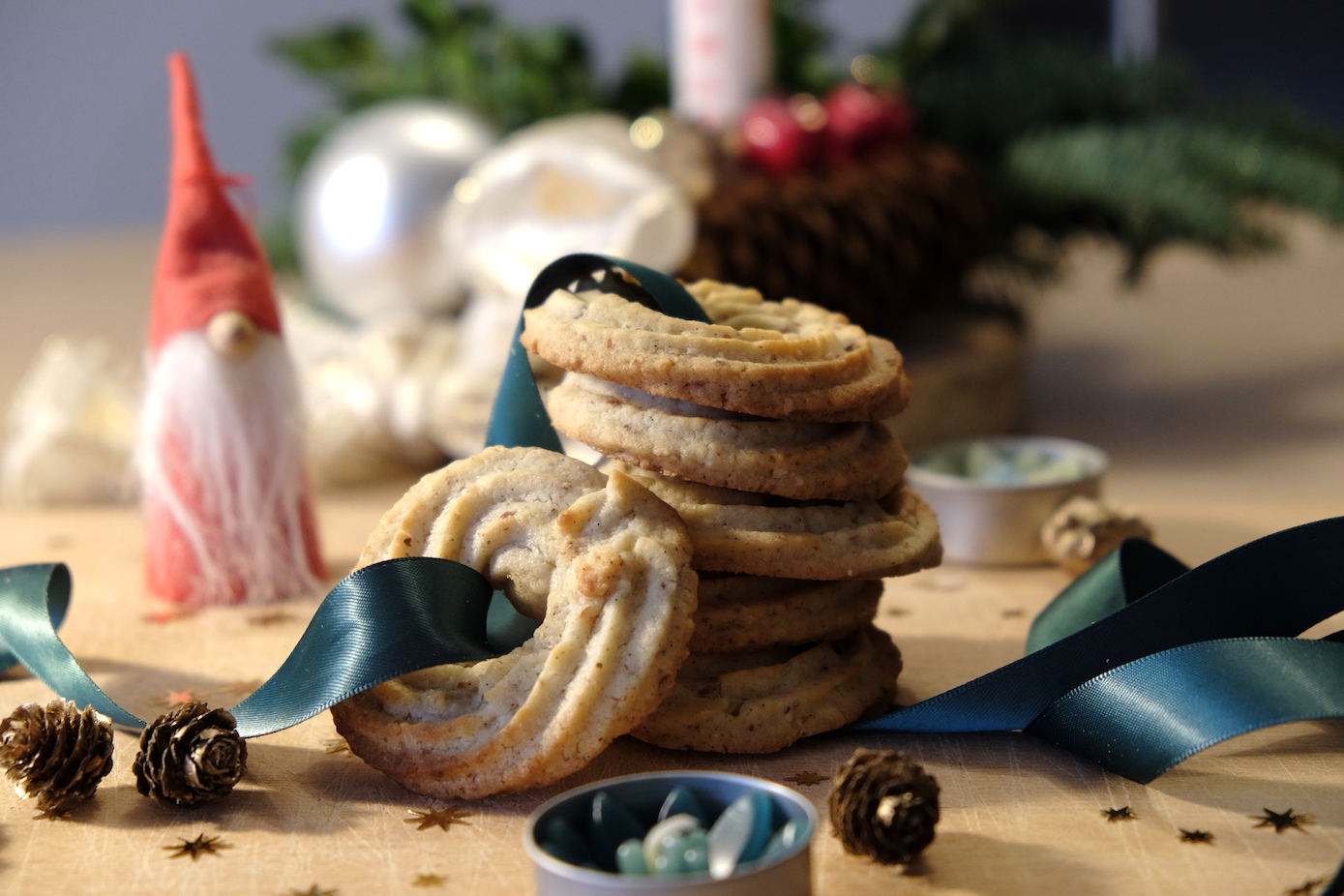 Vaniljekranse, Danish Christmas cookies